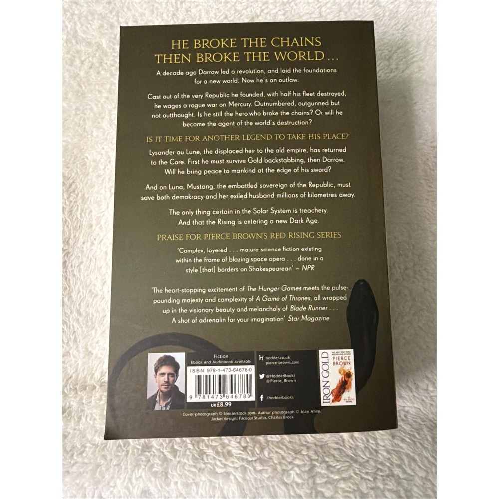 Red Rising Series Books 1-6 Pierce Brown Light Bringer Dark Age Iron Gold Set - Picture 9 of 16
